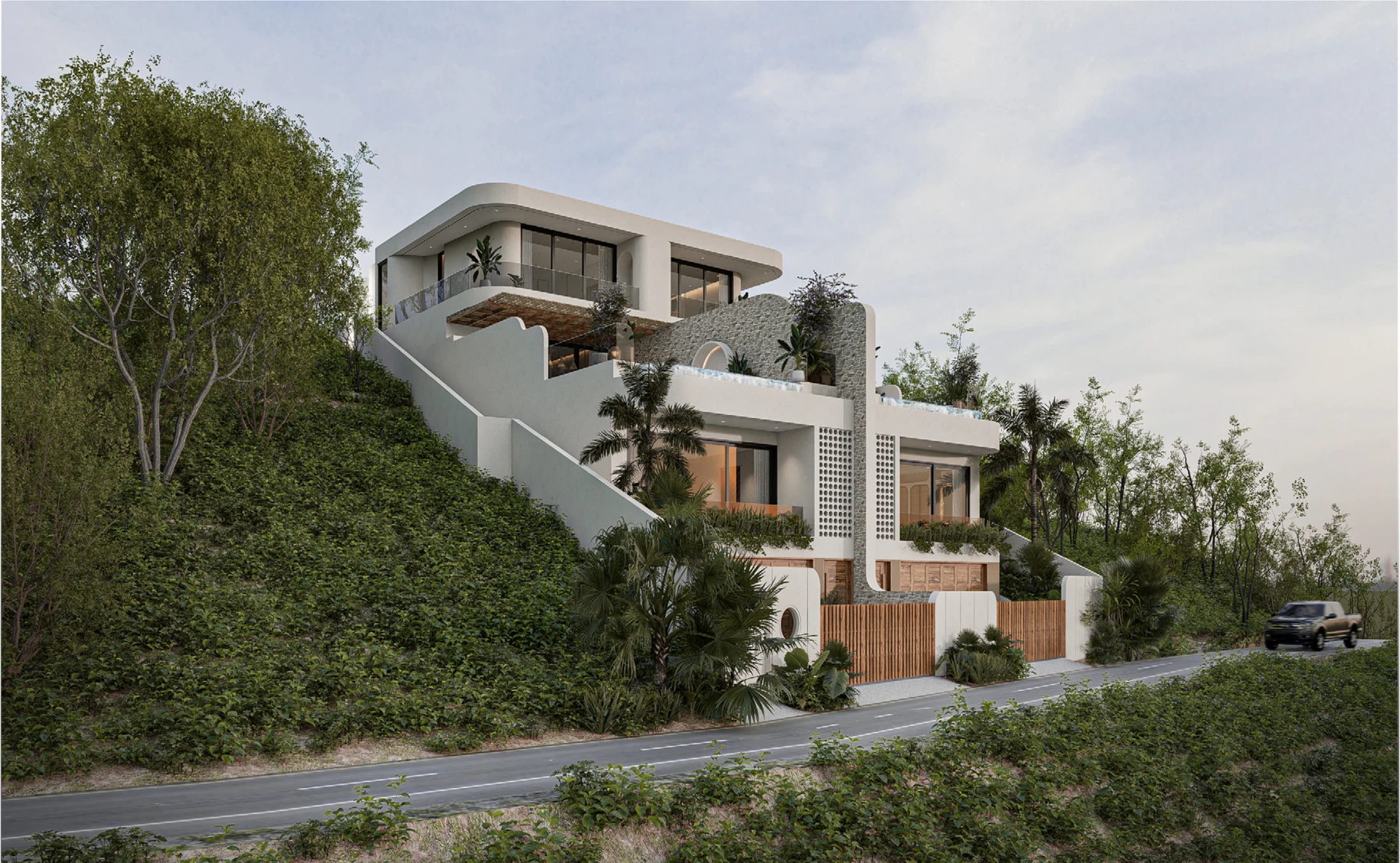 Exterior perspective render